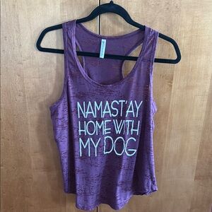Yoga Purple Graphic Tank Top
